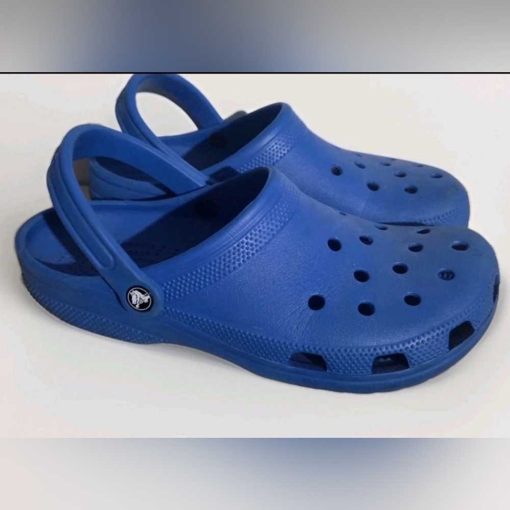 Crocs Classic Clog Blue Men's Size 11 Slip On Sandals